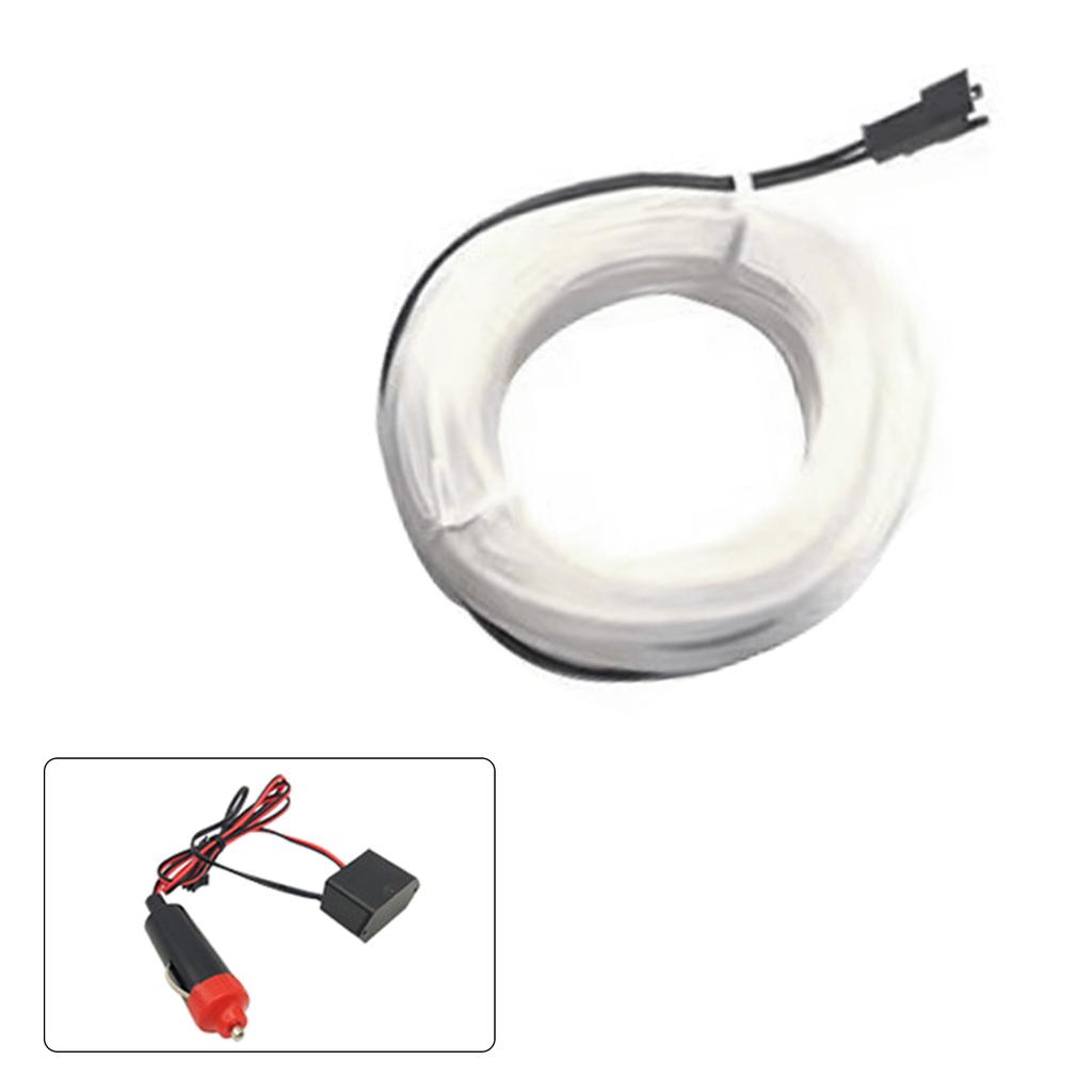 USB Car Interior Strips Lights Multicolor LED Fiber  Lighting set Simple Installation for Dashboard & Console