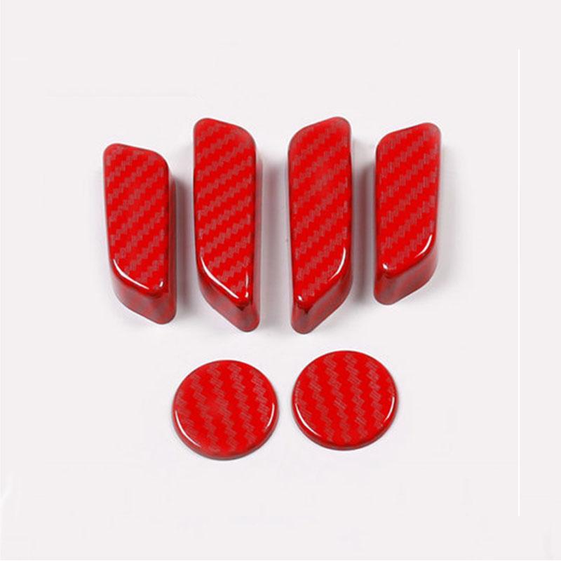 6pcs Car Seat Adjustment Knob Button Switch Trim for Tesla Model 3 Y Model3 ModelY 2017 - 2022 Cover ABS Chrome