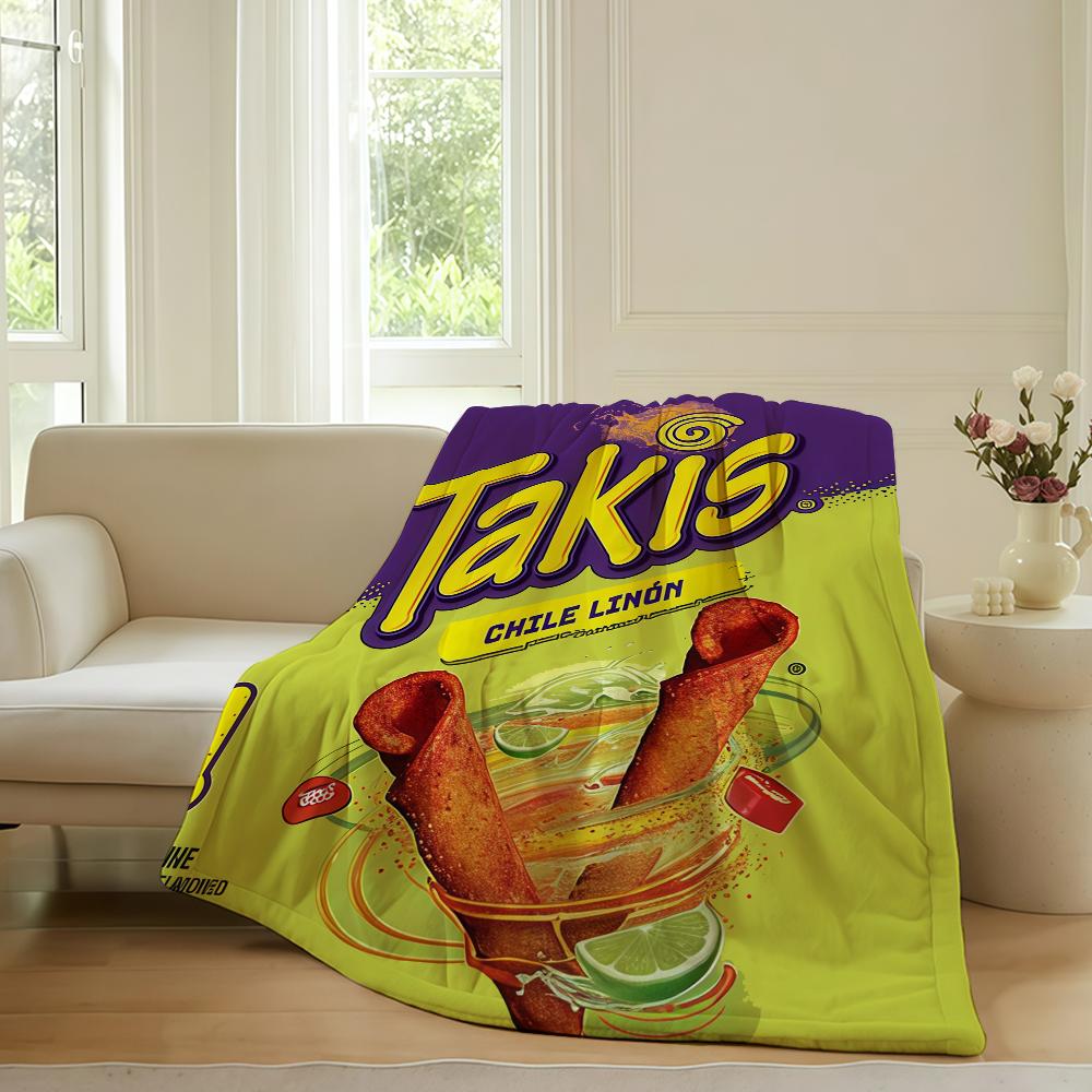Módní potisk T Takis Deka Na Pohovku Kancelář Postel Letadlo Cestování Spánek Čtení Relaxace Kempování Měkká A Teplá