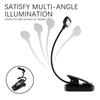Adjustable LED Clip-On Desk Lamp Battery Powered Flexible Study Reading Battery Learning Book Lamp Portable Bedroom Light