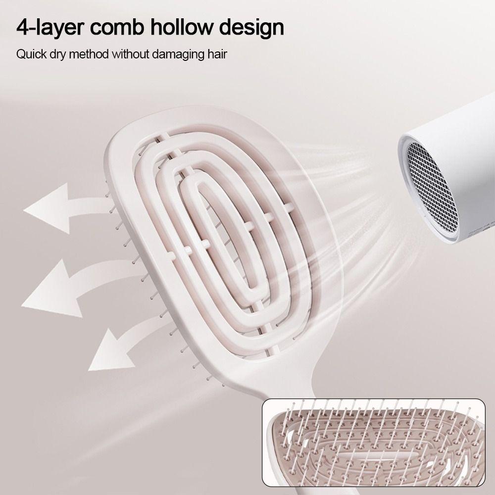 Hollow Scalp Massage Brush Anti-static Salon Styling Tool Fashion Massage Comb  Styling Tool