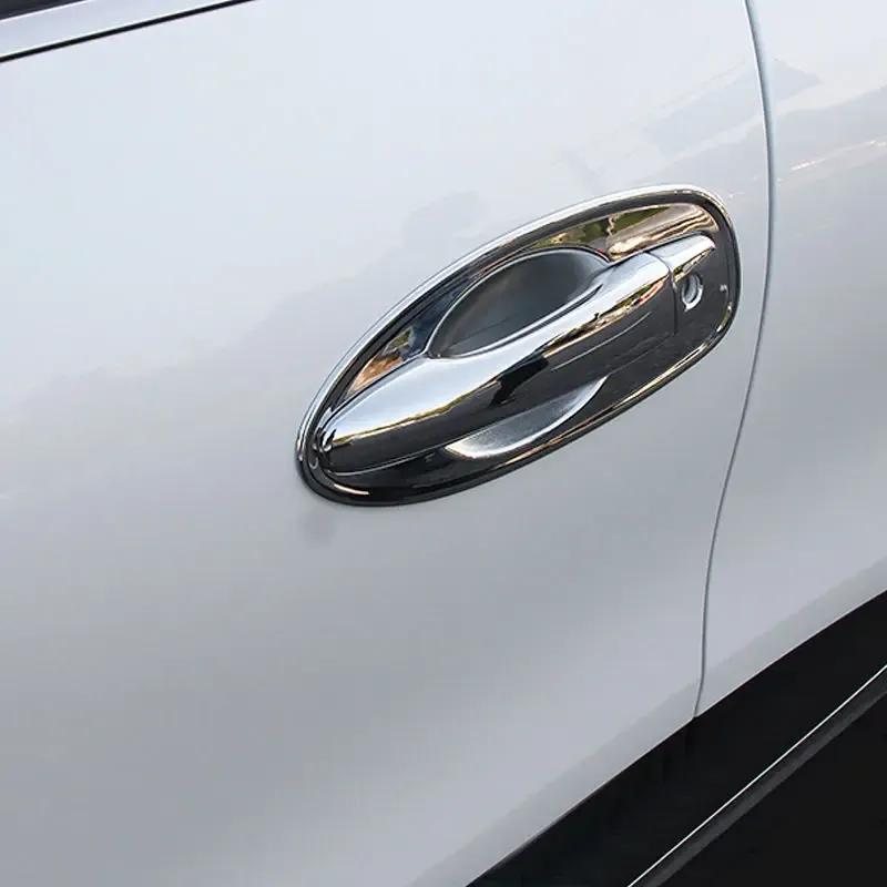For Renault Kadjar 2015-2017 1Set ABS Chrome Door Handle Bowl Frame Cover Trim Exterior Decoration Cap Car Accessories