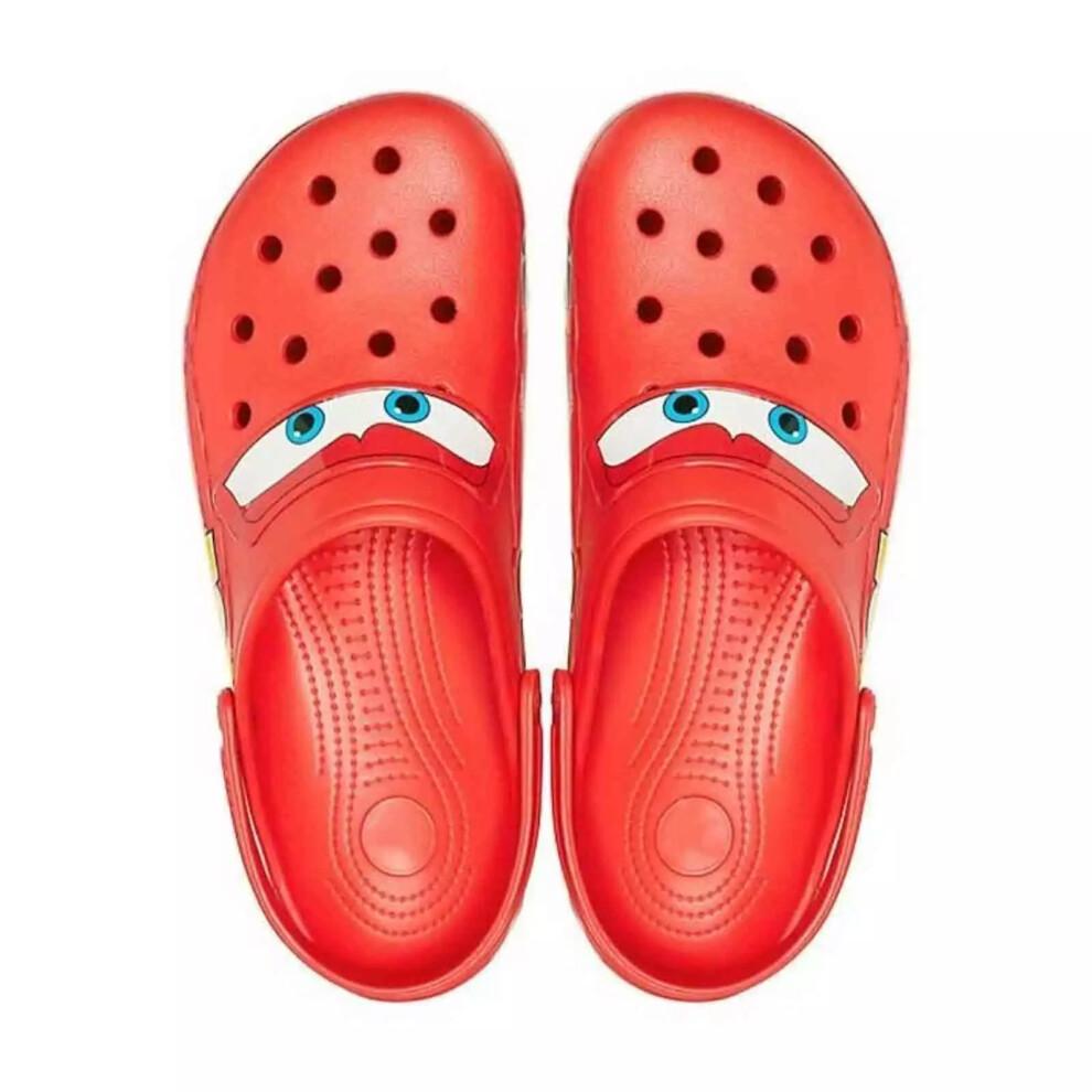 Zapatillas Crocs Rojas Nuevas Mcqueen Clog Cars Talla Hombre Mujer Zapatos Verano Playa