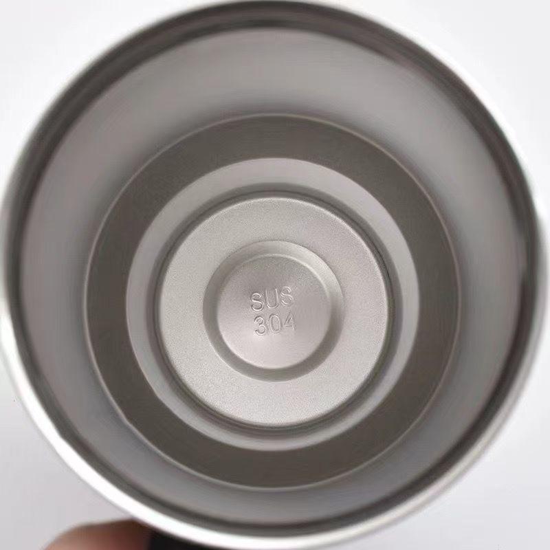 Large Capacity Oz Handle Cup Double-layer Straw Thermos Cup Stainless Steel Car Cup