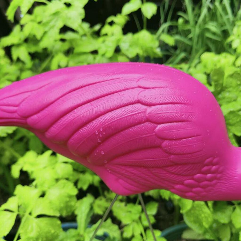 Flamingo Stake ABS Lawn Sculpture Decorative Figure for Garden Outdoor Backyard and Festive Home Decor