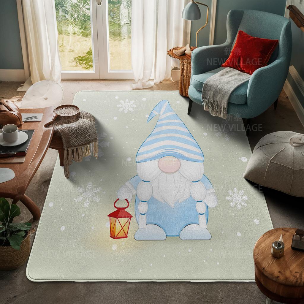 House Entrance Carpet Home Door Mat Living Room Bath Foot Bathroom Non-slip Water Absorption Rugs Bath Merry Christmas Winter
