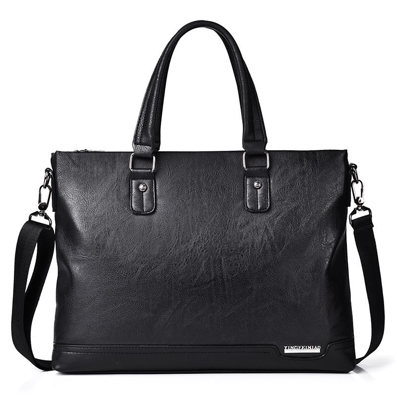 Men's Business Briefcase Laptop Bag - Large Capacity A4 Document Handbag