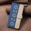 Colorblock Small Flower Leather Case with RFID for OPPO RENO 14F 5G & More (36 Models)
