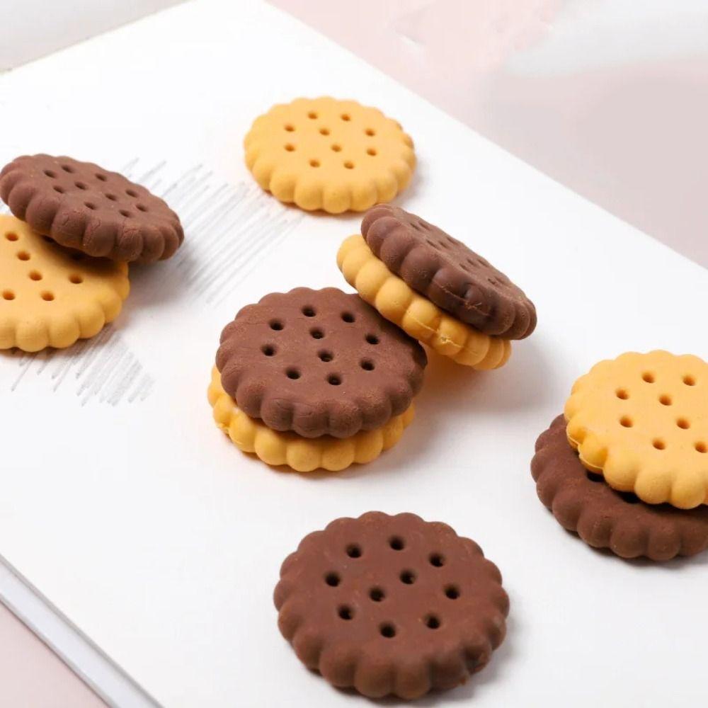 Stationery Biscuit Bread Eraser Chocolate Simulation Food Eraser Students Accessories