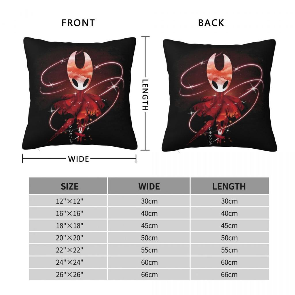 Hollow Knight Silksong The Hornet Pillowcase Printed Polyester Cushion Cover Gift Throw Pillow Case Cover Bedroom Square 40*40Cm