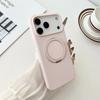 For iPhone 17 Pro Max Case Compatible with MagSafe Rotating Kickstand Silicone PC Phone Back Cover