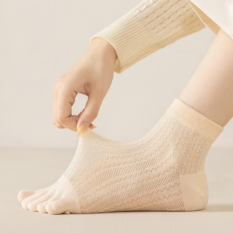 5 Finger Boat Sox Women Toe Socks Fashion Breathable Summer Ladies Girl Ultrathin Invisible Cotton Five-Finger Sock