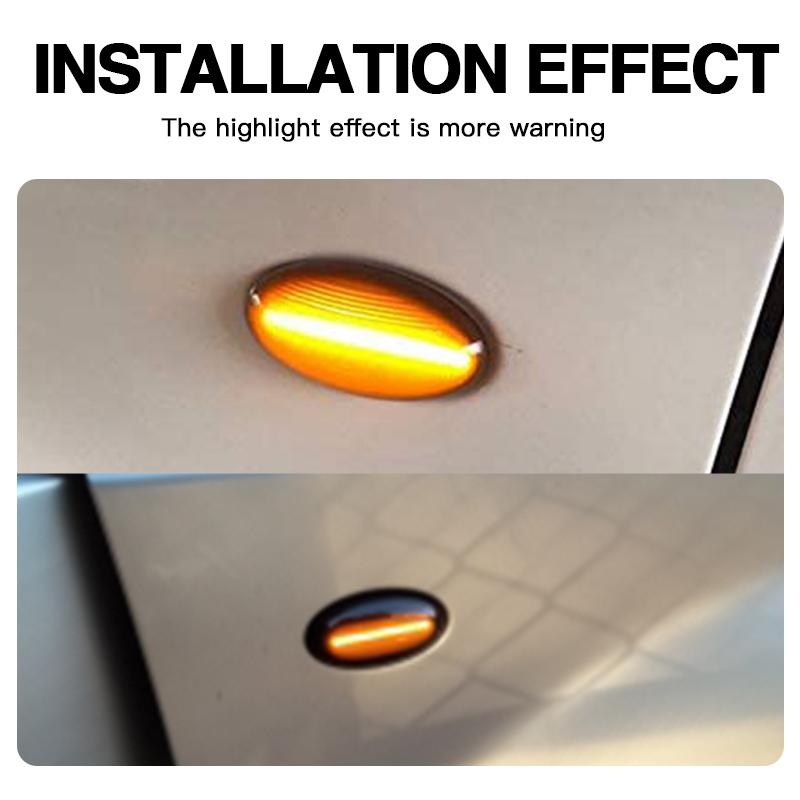 2x LED Dynamic Turn Signal Side Marker Light For Citroen Berlingo 2002-2015 2017 2018 2019 2020 Dispatch 2007-2020 Jumpy 2007-upTurn Signal 2