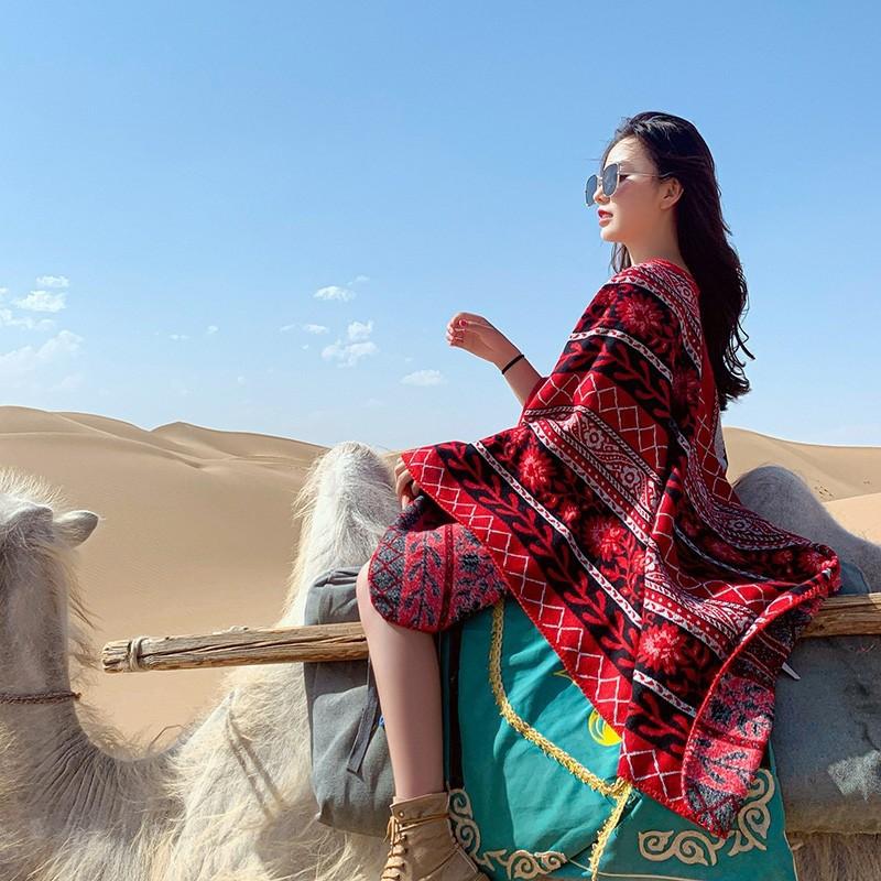 K pokožke šetrný a priedušný Teplý a všestranný Domáci, Jesenný a zimný Dámsky cestovný šál, Hrubý plášť, Klimatizačná deka