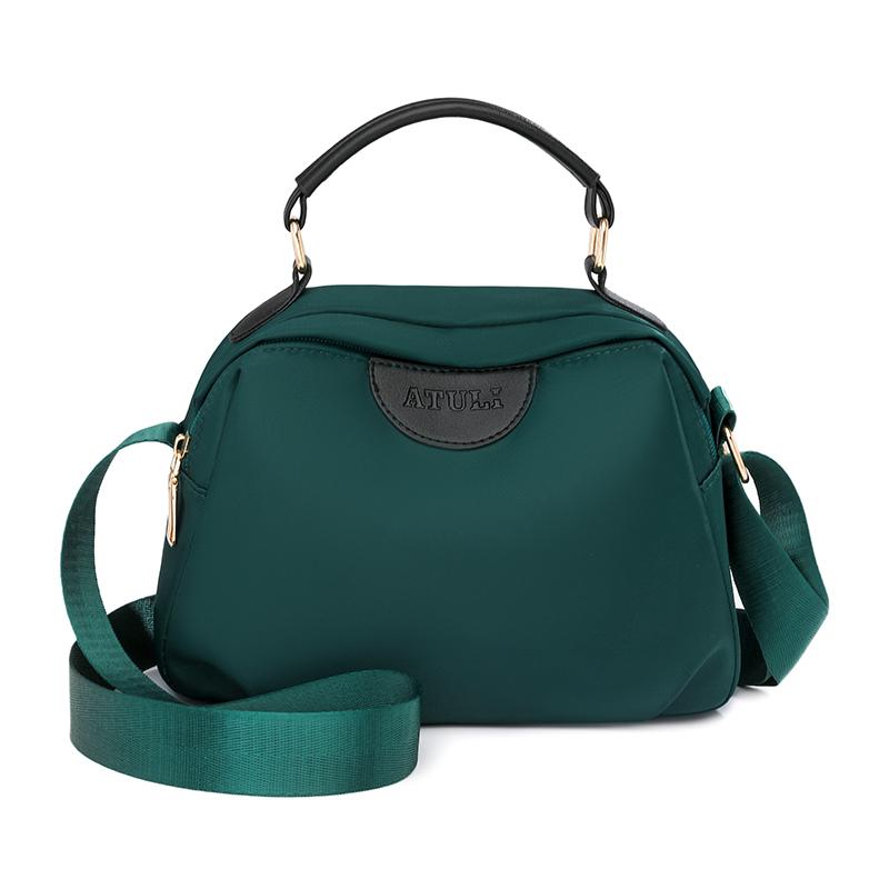 Small Square Bag Nylon Handbag Solid Color Women's Bag Travel Crossbody Shoulder Bag