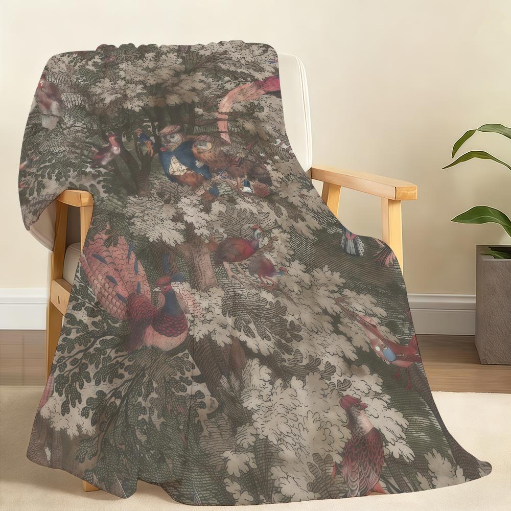 Retro Nature Blanket Soft Throw Blanket for Home Bedroom Bed Sofa Picnic Travel Office Rest Cover Blanket Gift