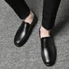 Chaussures en cuir véritable pour hommes, marque de luxe, chaussures de conduite décontractées à enfiler pour hommes, chaussures décontractées pour hommes