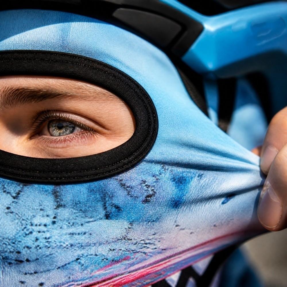 Sweat Wicking Face Mask Breathable Head Cover Animal Print Neck Gaiter Hiking