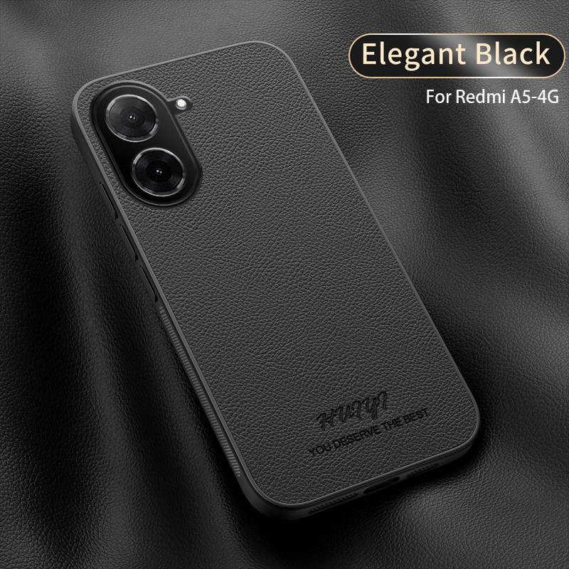 

Leather Case for Xiaomi Redmi A5 4G A 5 Car Magnetic Holder Wireless Charging Silicone Phone Cover RedmiA5 25028PC03G 25028RN03A Redmi A5 4G чёрный