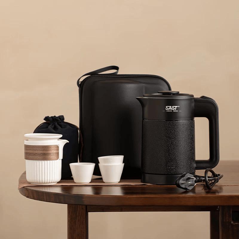 Portable Electric Kettle Travel Tea Set
