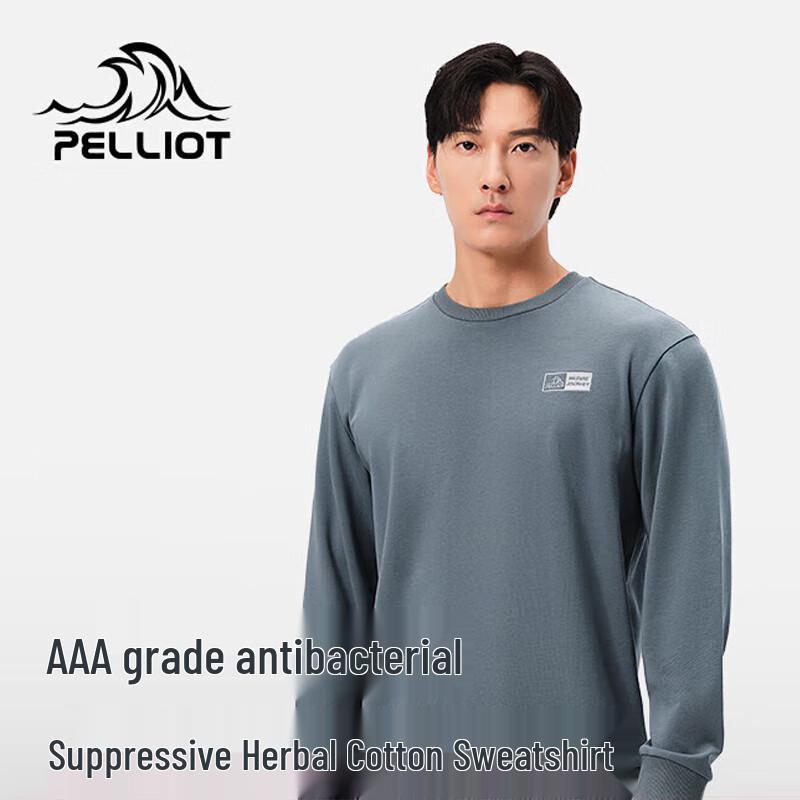 Pelliot Men's Loose Crew Neck Sweatshirt 11413701