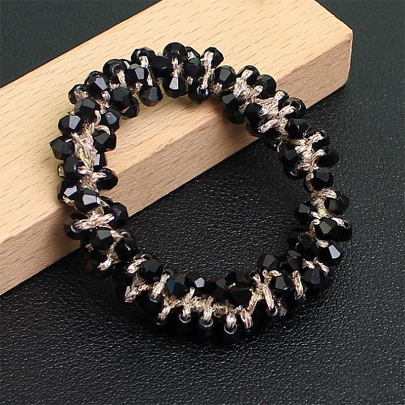 Fargerikt kirsebær elastisk hårbånd for kvinner jenter søt hårpynt scrunchie hårstrikk hårtilbehør