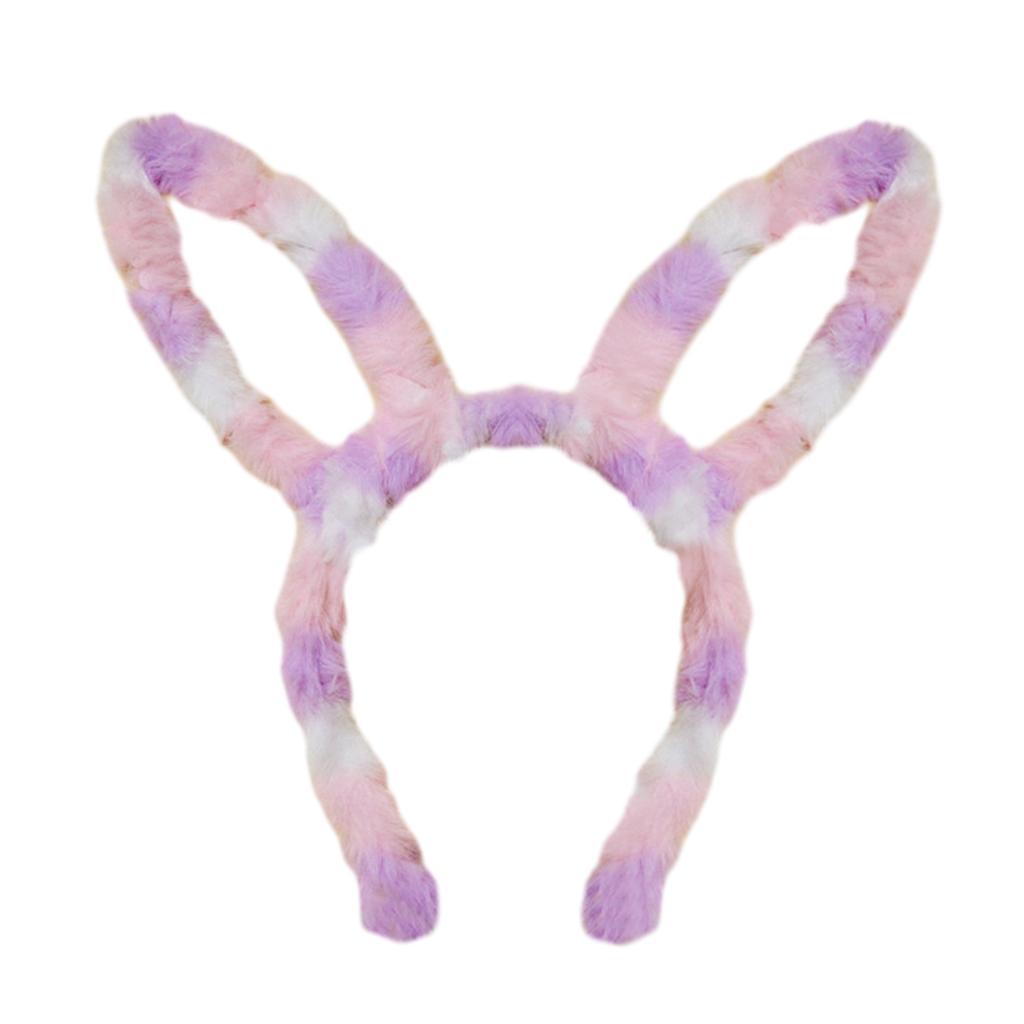 Weihnachts-Festival Stirnband Hasenohrform Haarreif Plüsch Kopfschmuck Osterparty Cosplay Stirnband für Erwachsene Unisex