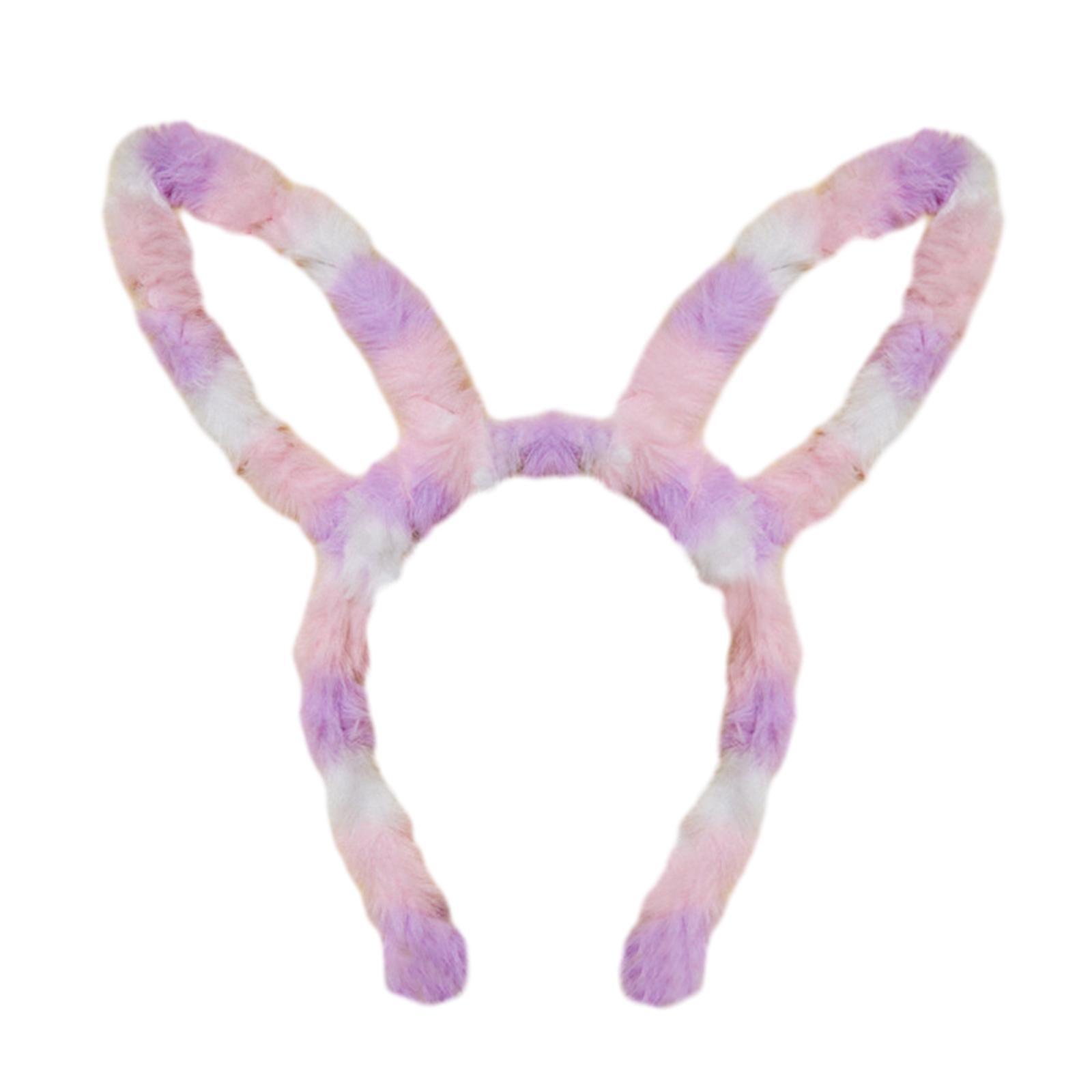 

Christmas Festival Headband Rabbit Ear Shape Hair Hoop Plush Headpiece Easter Party Cosplay Headband for Adult Unisex 16
