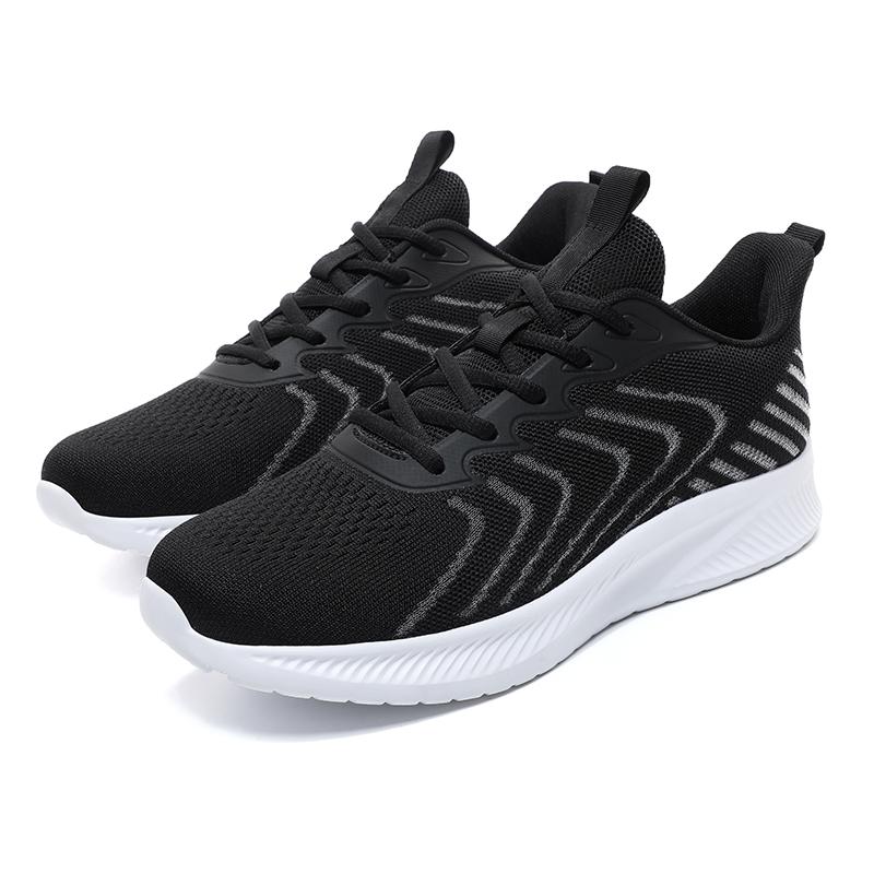 Mesh men's shoes Breathable flying woven lightweight student youth soft sole non-slip trend sports casual running shoes