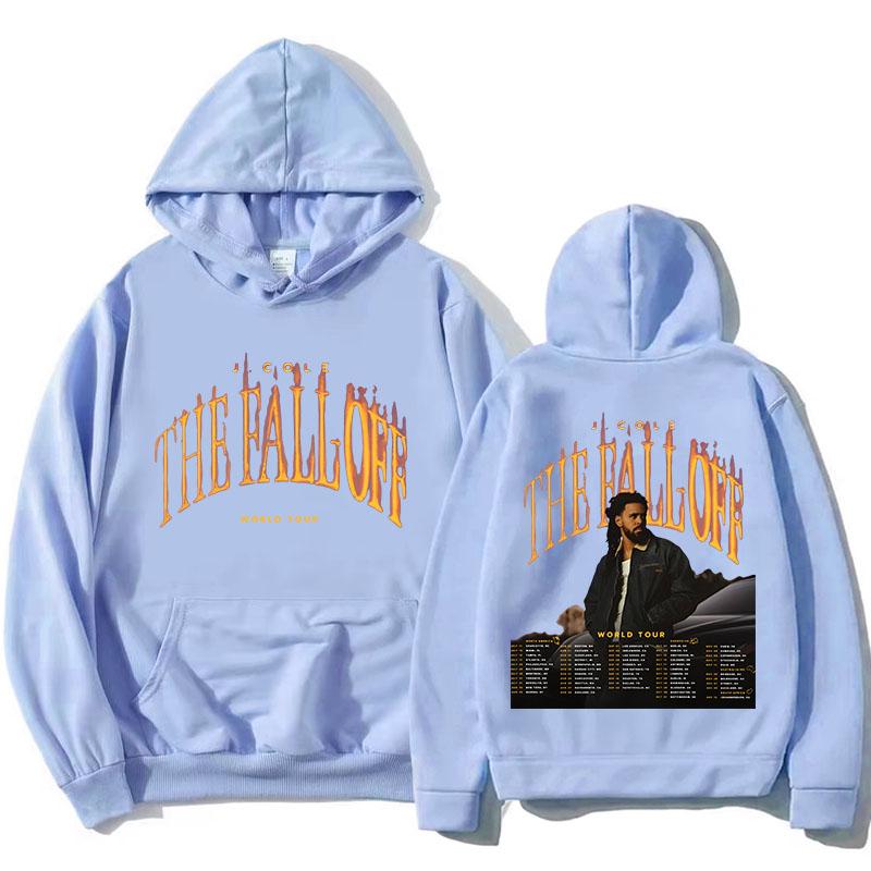 THE FALL OFF Welttournee 2026 Hoodies J. COLE Rapper Design Grafik Sweatshirt Unisex Streetwear Locker Fleece Kapuzenpullover
