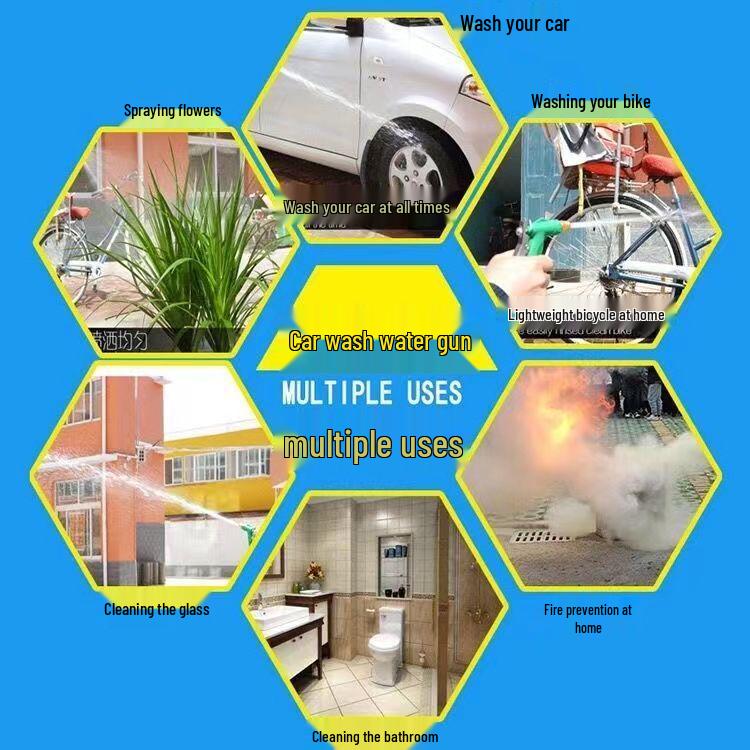 High Pressure Water Gun Set - Anti-Freeze & Explosion-Proof Hose for Watering, Car Washing & Household Use