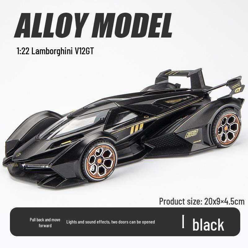 Jiaye VB24205 1/22 Модель спортивного автомобиля со звуком и светом - Игрушка с механизмом обратного хода и коллекционный предмет