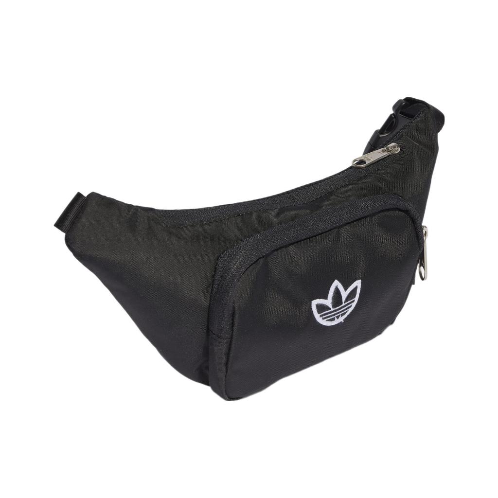 New Adidas Originals Recycled Nylon Crossbody Bag, Fanny Pack Regular Unisex Black IJ5007