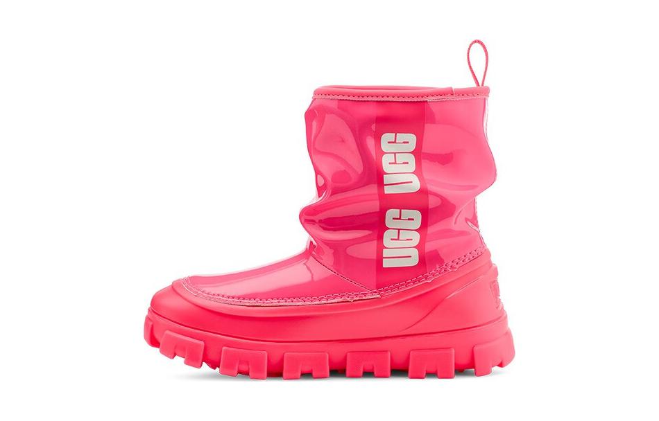 UGG Fabric Kids Boots Coral Pink Teenagers 1143697-SPCL 35