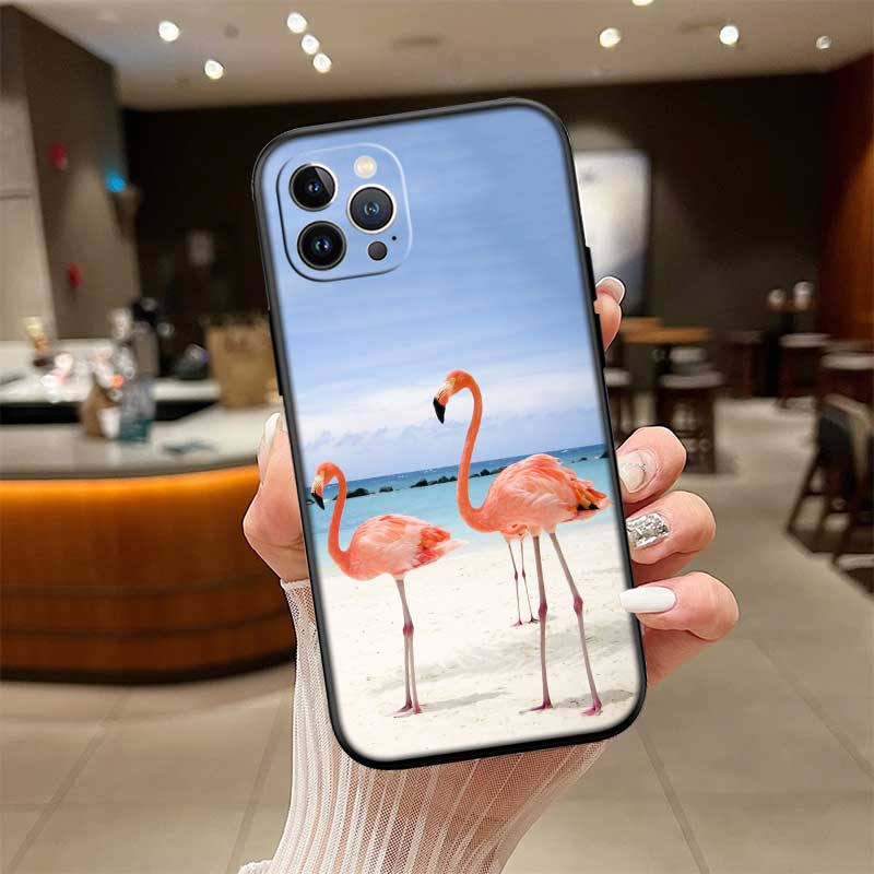 UP29 Flamingos Rosa Vogel Blume Hülle für Motorola Edge 60 60s 70 G86 G56 G54 E14 G04S G45 G54 G64 S30 S50 X30 X40 X50 Pro Power