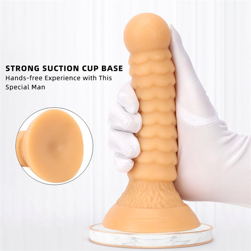 Female Simulation Masturbator Eggless Penis Private Stick Thrusting Soft Rear Anal Plug Erotic Products