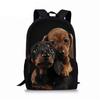 Trendy Popular Novelty Dog 3D Print 3pcs/Set Pupil School Bags Laptop Daypack Backpack Inclined Shoulder Bag Pencil Case