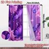 Set Of 2 Flat Printing Jit Curtains Without Rod Butterfly Veil Popular Drapes Durable Polyester Fabric Curtain