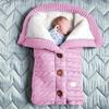 Velvet-Lined Knitted Baby Stroller Sleep Sack
