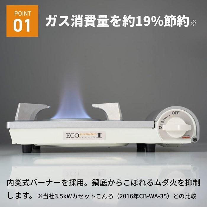 Iwatani Gaskartuschenkocher Cassette Fu Eco Premium III - Weiß
