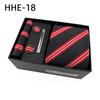 Cravatta da uomo Paisley Set regalo cravatta con gemelli e fermacravatta Cravatta business casual Nera Confezione regalo