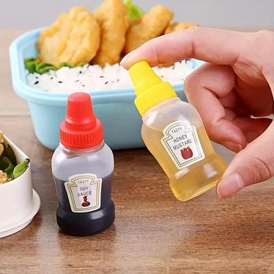 Portable Mini Squeeze Bottle for Tomato Salad Dressing and Honey Dispenser