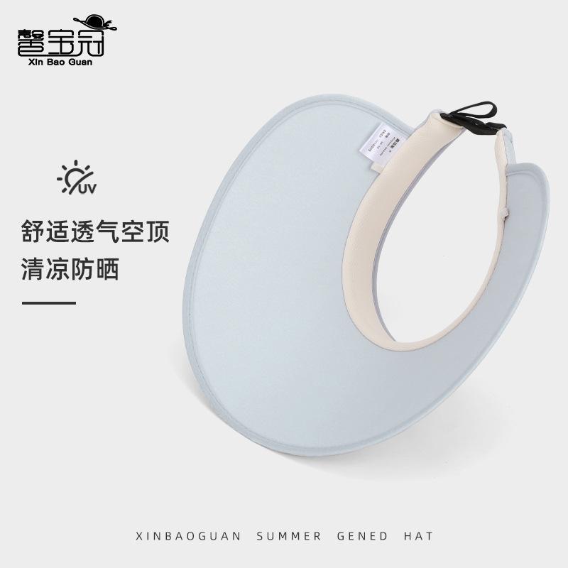 New Summer Outdoor Travel Sunscreen Cap Pleated Large Brim Sun Hat Children's Versatile Fashion Empty Top Hat