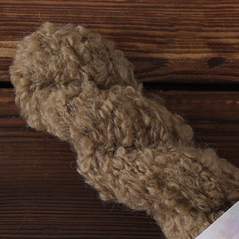 Wool Circle Solid Color Yarn Hand Woven Diy Scarf Hat Sweater Medium Thick Merino Wool Thread Soft And Comfortable Fluffy