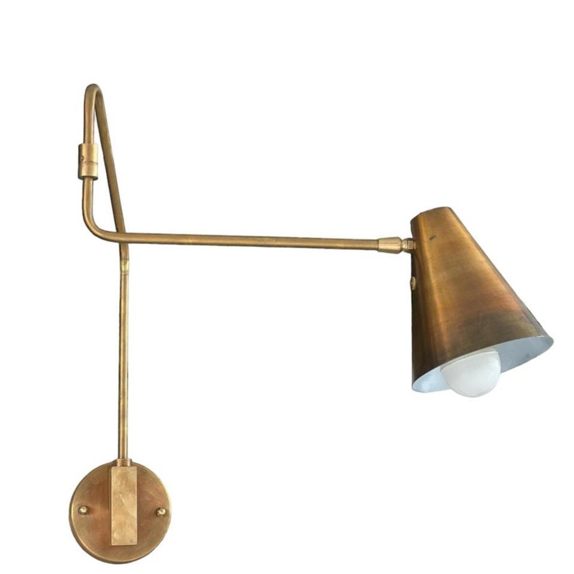 

Современный настенный светильник Mid Century Modern Single Light Articulated Wall Sconce - элегантное освещение для кухни, прихожей, ванной комнаты