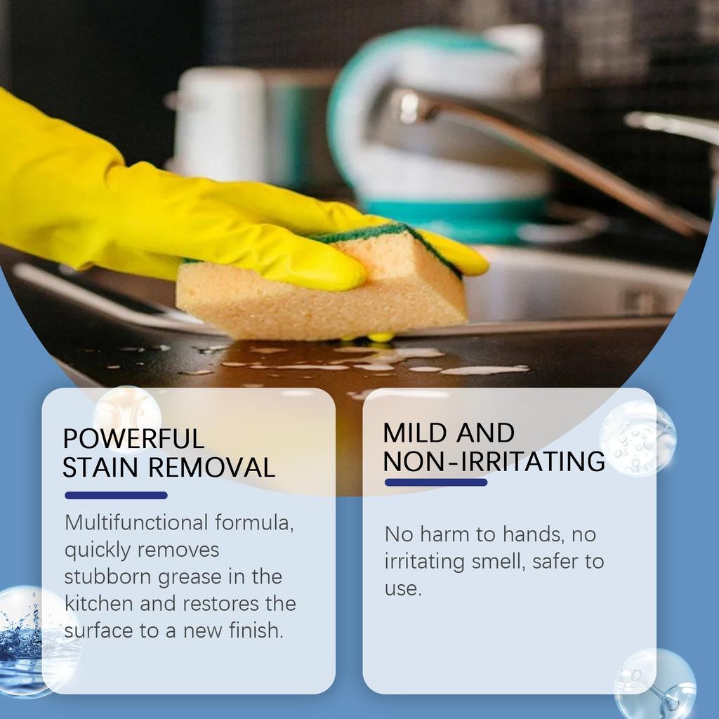 Kitchen Foam Cleaner, Stove, Kitchen Utensils, Degrease, Decontaminate And Clean Various Surfaces To Remove Odor 100ml