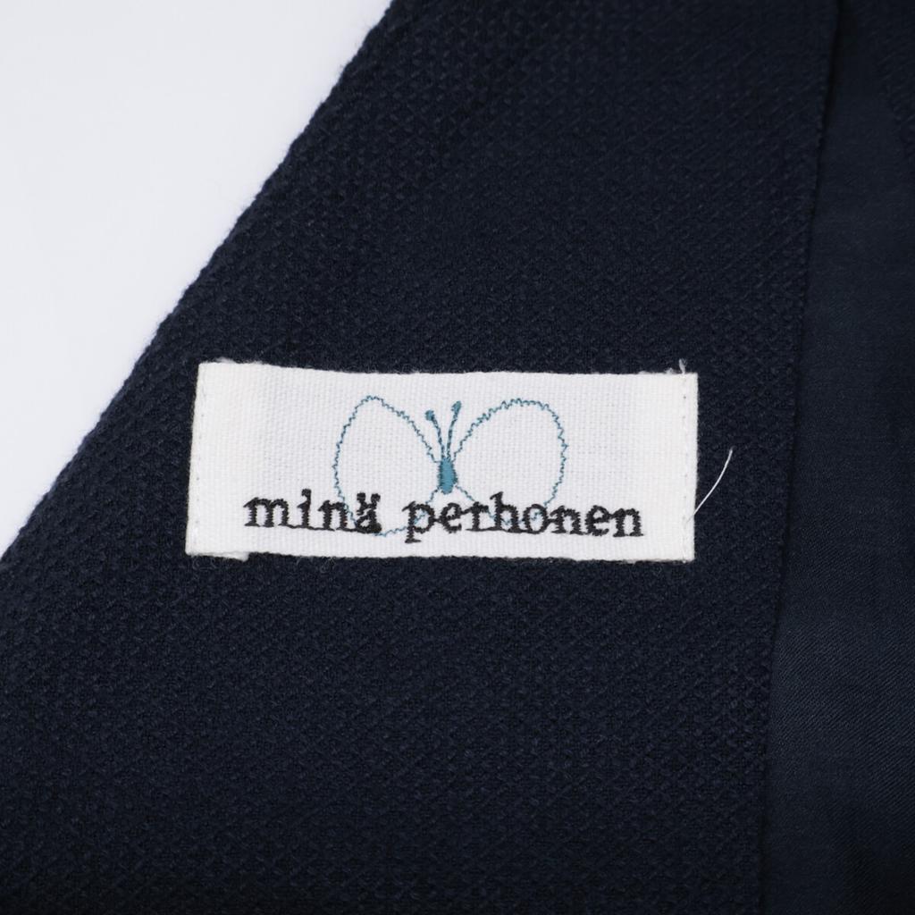 mina perhonen Navy 14Stainless Steel Stainless Steel3105 Sleeveless One-Piece dress 38 NavyUsed