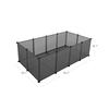 SONGMICS Pet Playpen, Guinea Pig Run and Cage with Floor, Indoor DIY Transparent Plastic Enclosure for Hamsters, Rabbits, Hedgehogs