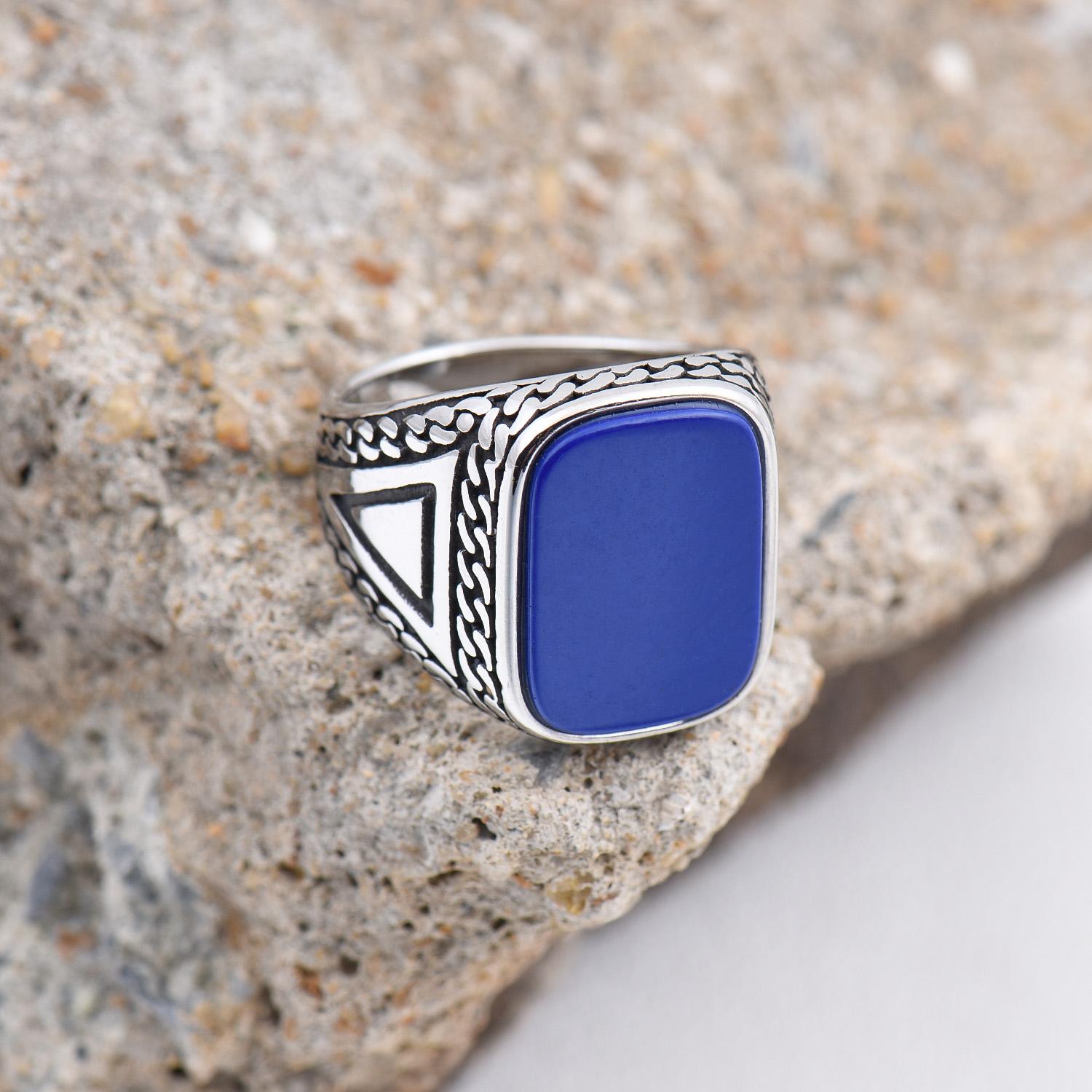 

R3427 Men s High Quality 316L Stainless Steel Variety Onyx Rings Fashion Trend Jewelry 13