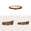 Simple Chic Womens Denim Belt With Gold Eggshaped Buckle For Casual And Work Looks